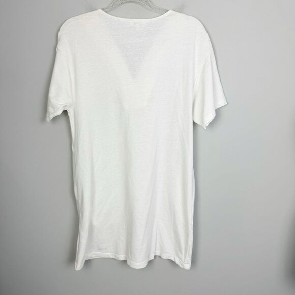 UMGEE | White Short Sleeve Elastic Cross Straps Dress Cover Up Women’s Size S - Picture 8 of 9